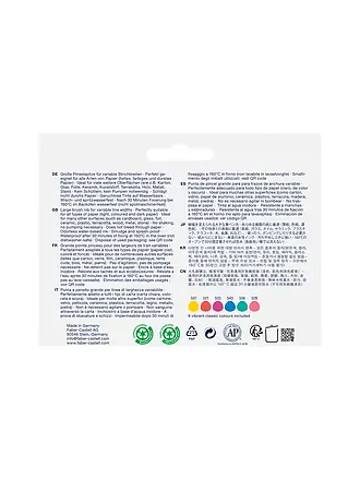 FABER-CASTELL | Gofa Kreativmarker Estuche de 6 Holiday | 
